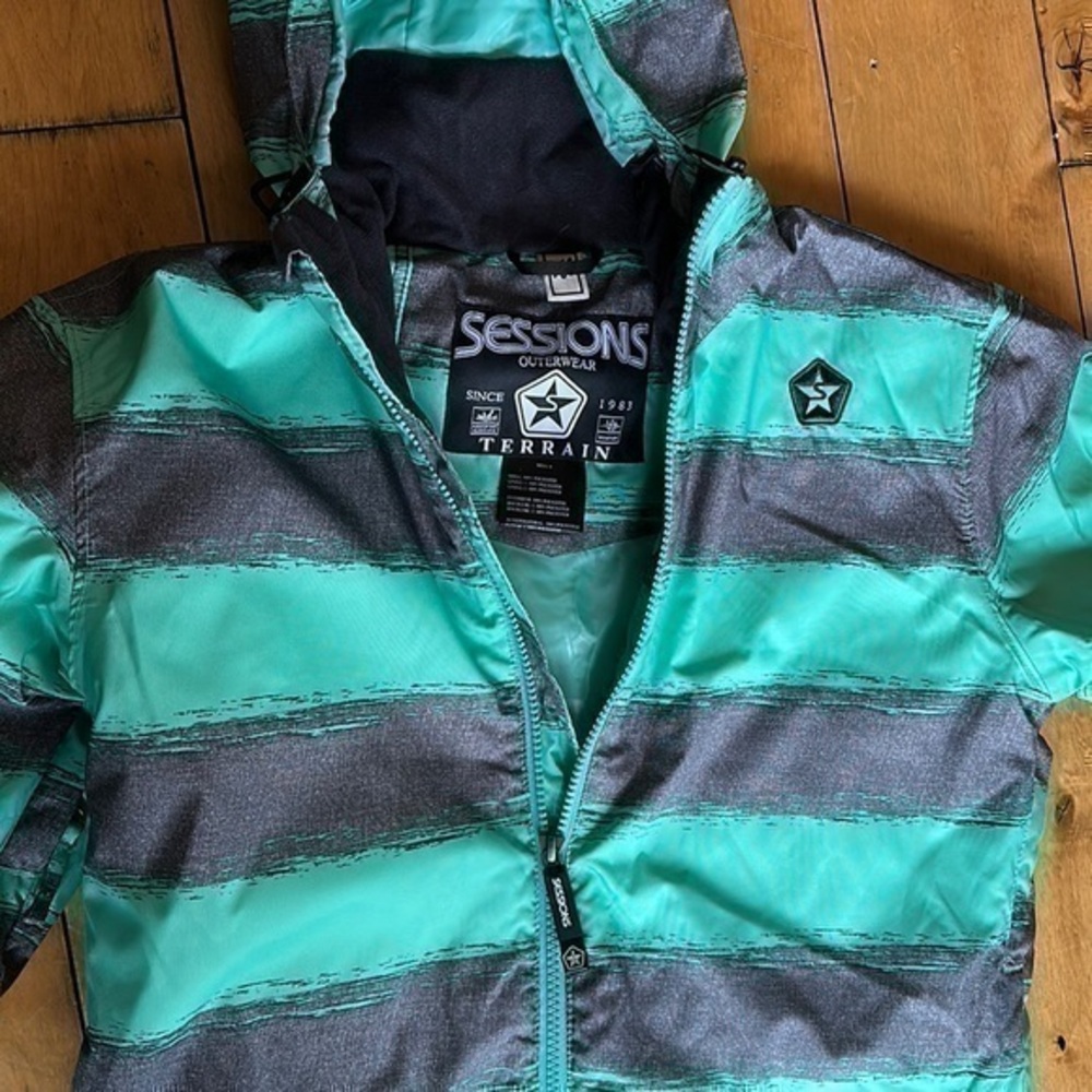 Sessions terrain waterproof snowboarding skiing jacket men’s xs